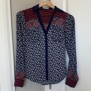 Express Contrasting Print Portofino Top ✨